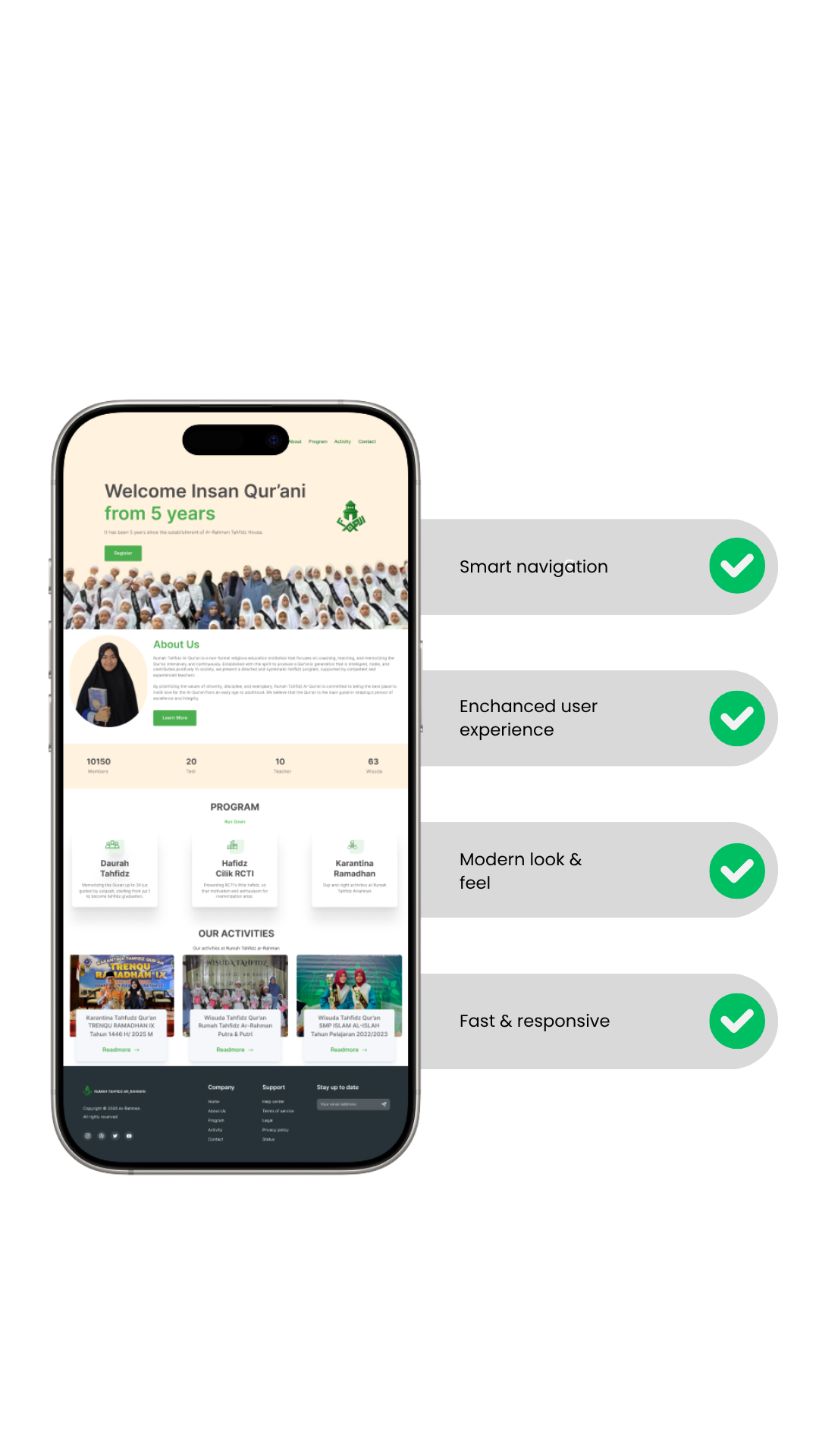 Website Rumah Tahfidz Ar-Rahman